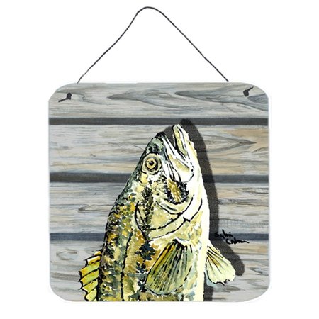 MICASA Small Mouth Bass Aluminium Metal Wall Or Door Hanging Prints MI728981